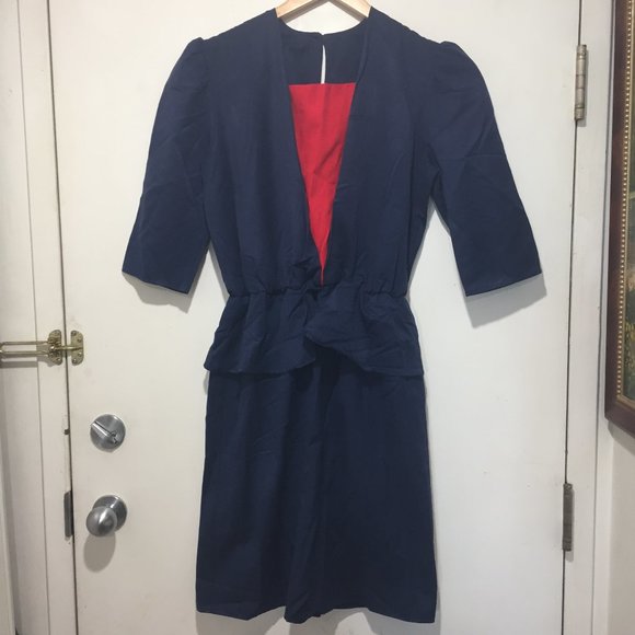 VINTAGE YOUNG DIMENSIONS MIDI DRESSES SIZE M - Picture 2 of 8